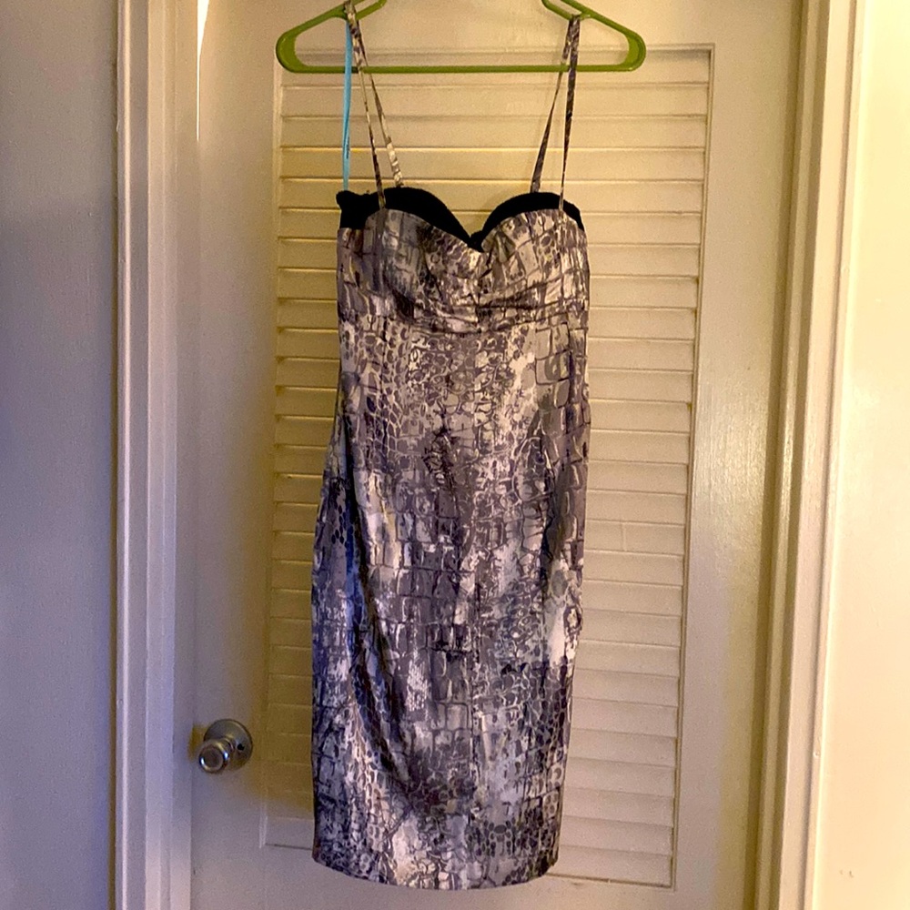 Marciano snakeskin print silk size 6 dress